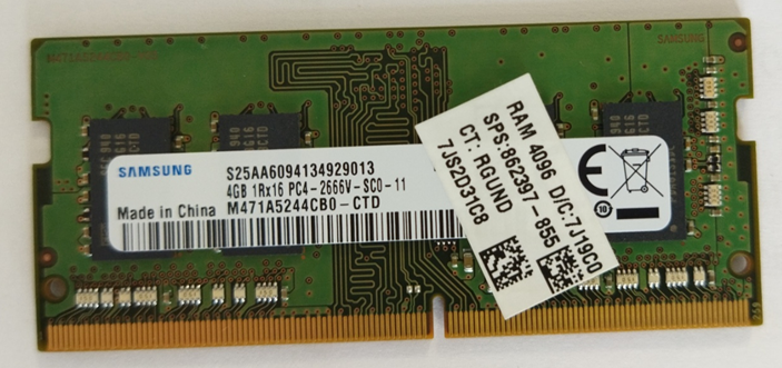 Оперативная память Samsung 4GB DDR4 SODIMM PC4-21300 M471A5244CB0-CTD